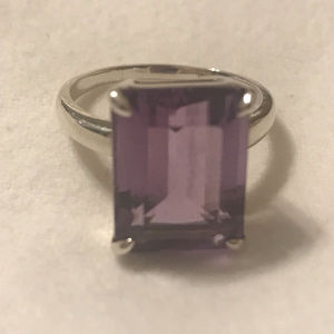 Retired Tiffany & Co Sparklers SS Amethyst Ring